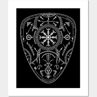 Helm of Awe - Aegishjalmur | Norse Pagan Symbol Posters and Art